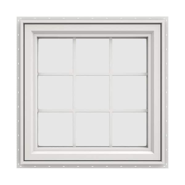 JELD-WEN 35.5 in. x 35.5 in. V-4500 Series White Vinyl Right