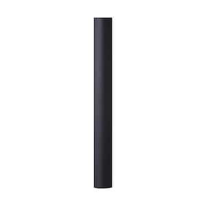 7 ft. Textured Black Smooth Outdoor Lamp Post