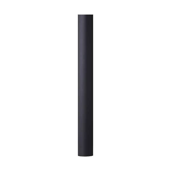 7 ft. Textured Black Smooth Outdoor Lamp Post