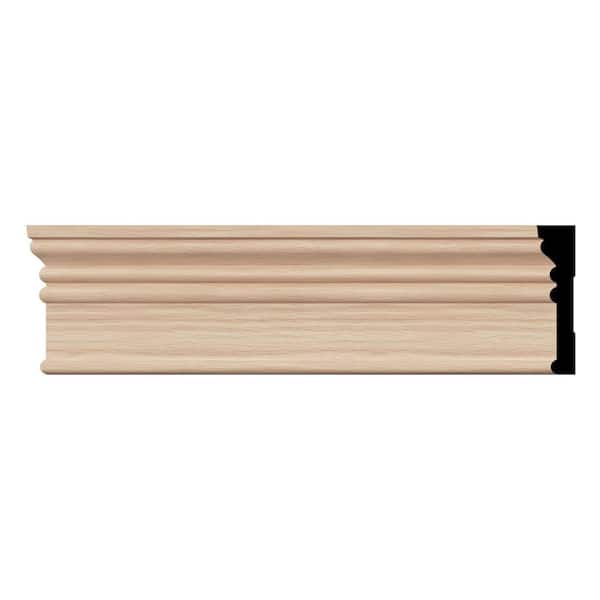 Ekena Millwork MRB3 0.69 in. D x 3.25 in. W x 96 in. L Wood (Red Oak) Howe Casing Moulding
