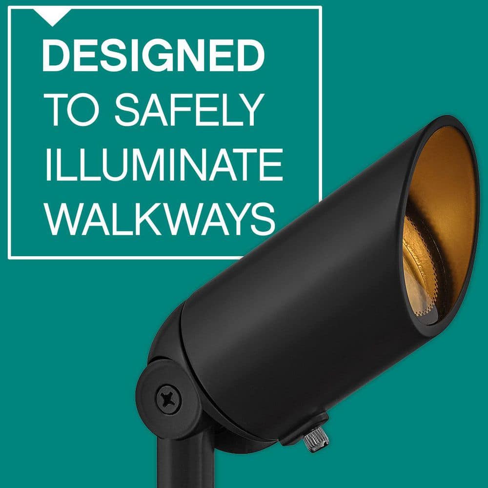 Satin Black Low Voltage LED Spot Light with Clear Lens
