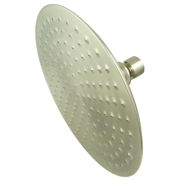 Kingston Brass 1 Spray 7 8 In Single Wall Mount Fixed Rain Shower Head In Brushed Nickel