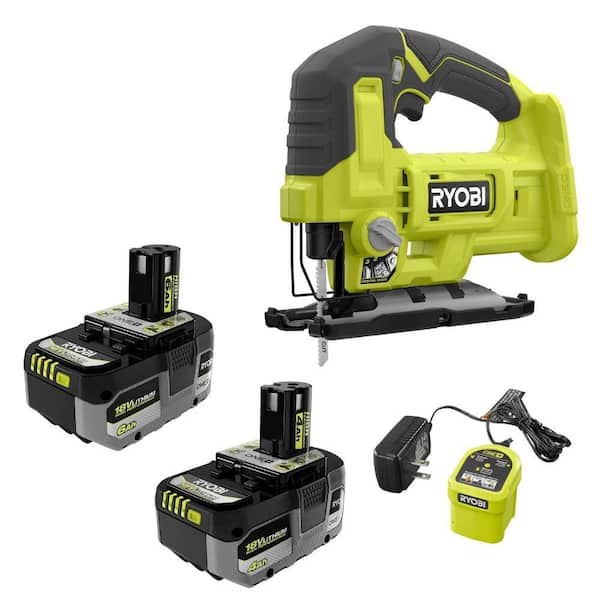 ONE+ 18V Lithium-Ion HIGH PERFORMANCE Kit w/ 4 Ah Battery, 6 Ah Battery, Charger, & FREE ONE+ Cordless Jig Saw