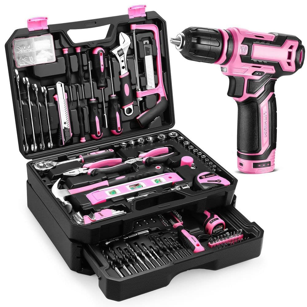ブラックピンクセット AmazonBasics - Brandclub - Amazon Basics Household Tool Kit With