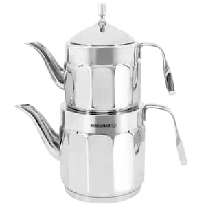 Nostaljia Maxi Stainless Steel 1.2 l and 2.2 l Kettle Set