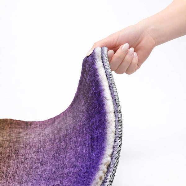 Dream Shag Premium Machine Washable Abstract ADS587 Purple 8 ft. x 10 ft. Area Rug