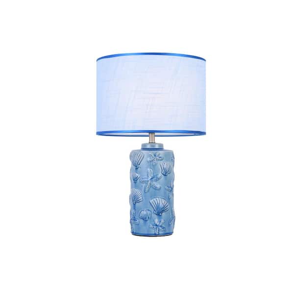 Casainc 19 In Blue High Temperature Ceramics Indoor Bedroom Table Lamp An Sf020 The Home Depot Casainc 19 In Blue High Temperature, Home Depot Table Lamps For Bedroom