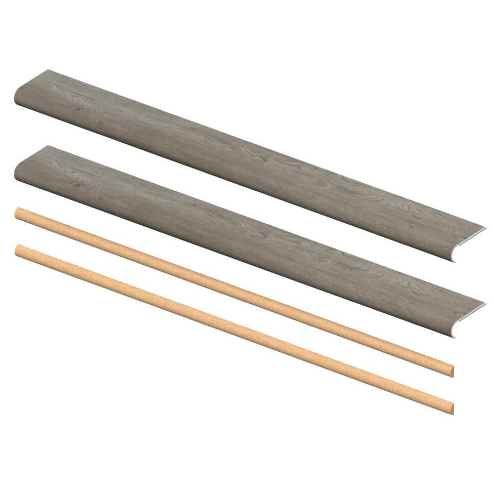 Stoney Point Oak 6.5 mm x 46 in. x 5 in. Exact Match Round Nose Open Stair Return/Landing Kit (2-Pack) price history on PriceWatchPro