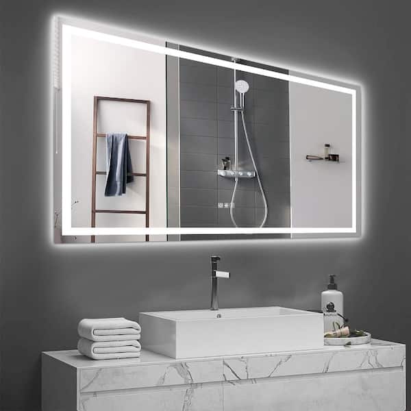 Jushua 72 in.×36 in. LED Mirror Light Bathroom,anti-Fog & Dimming