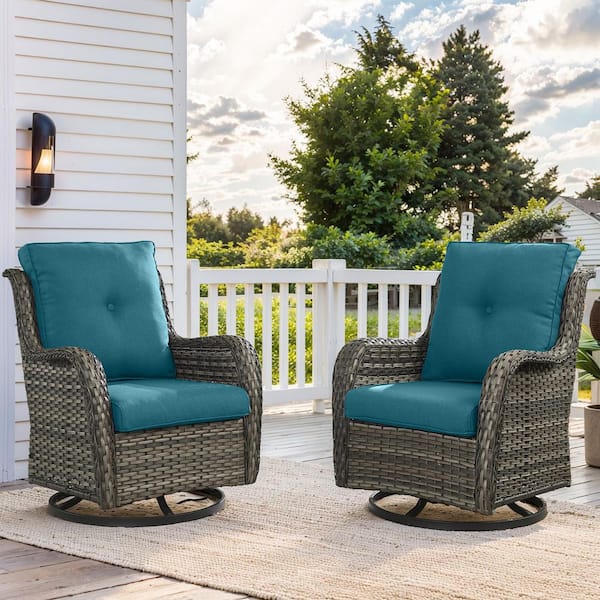 Pocassy 22 in. x 24 in. 4-Piece CushionGuard Outdoor Lounge Chair