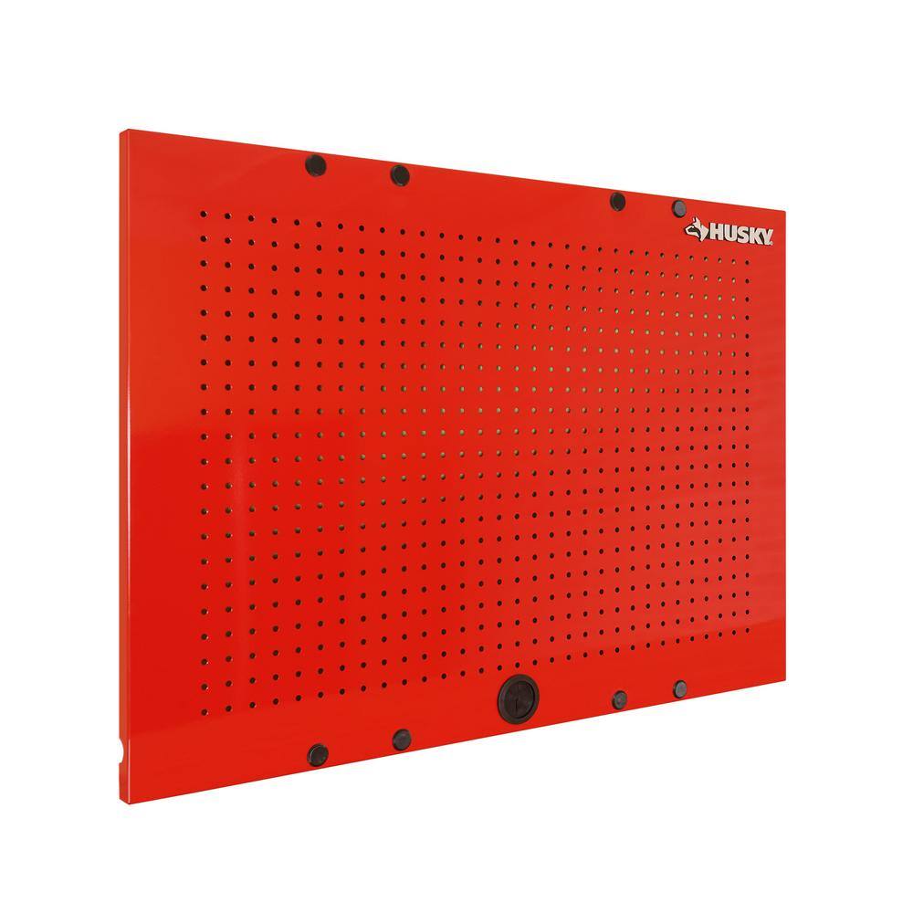 Buy 36 in. W x 26 in. H Steel Pegboard Set in Red for ReadytoAssemble