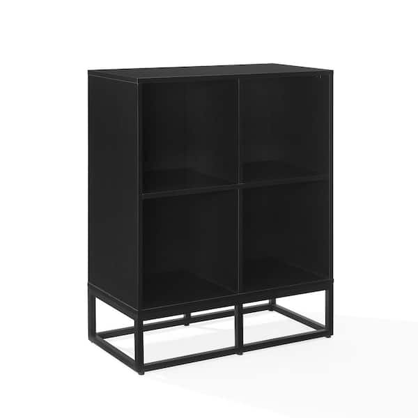 CROSLEY FURNITURE Enzo Black Record Storage Cube Bookcase CF1128