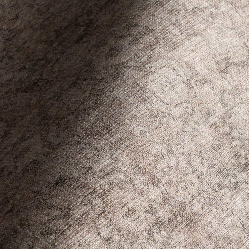 Delphi Dark Beige Rectangular Synthetic Area Rug, 6' 7" x 9'