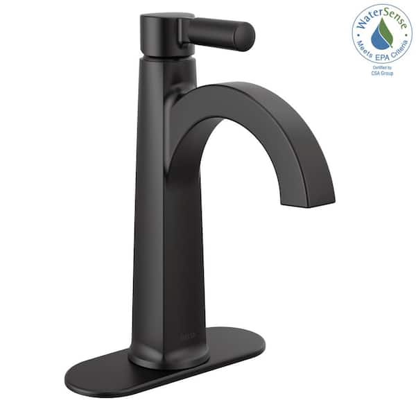Delta Lorna Single Handle Single Hole Bathroom Faucet with Drain