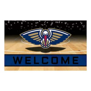 NBA - New Orleans Pelicans 18 in. x 30 in. Rubber Door Mat