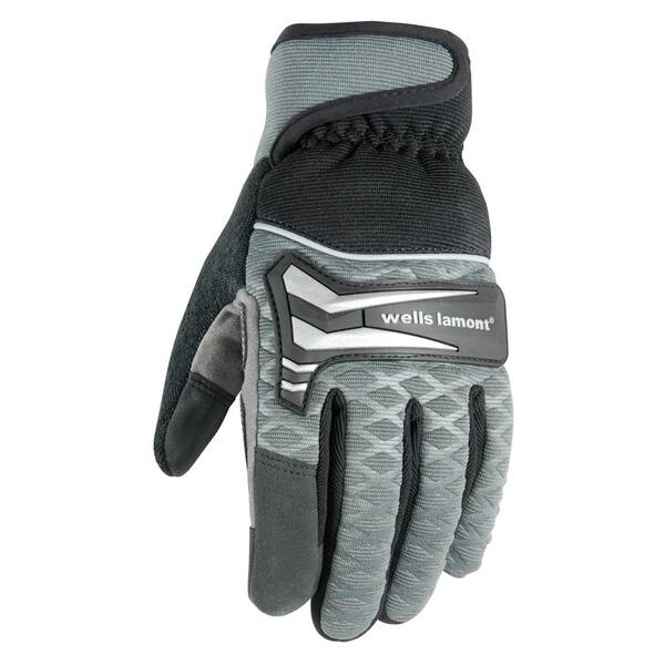 Wells Lamont Men's Hi-Dexterity, Insulated Synthetic Leather Work Gloves, Large