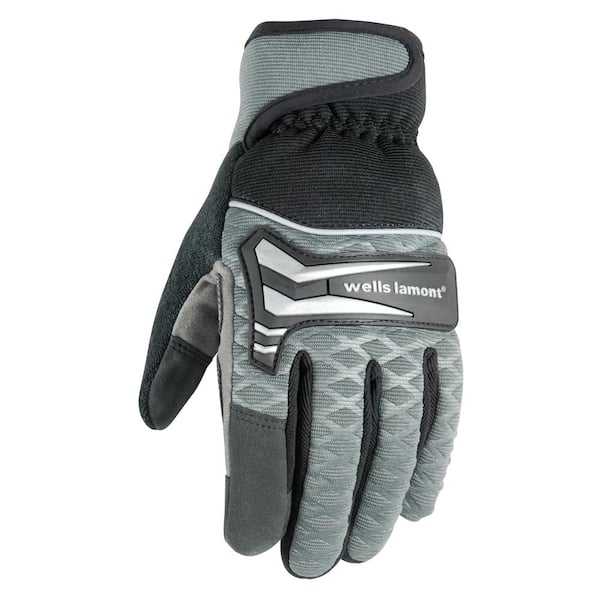 Wells Lamont Men's Hi-Dexterity, Insulated Synthetic Leather Work Gloves, Extra-Large