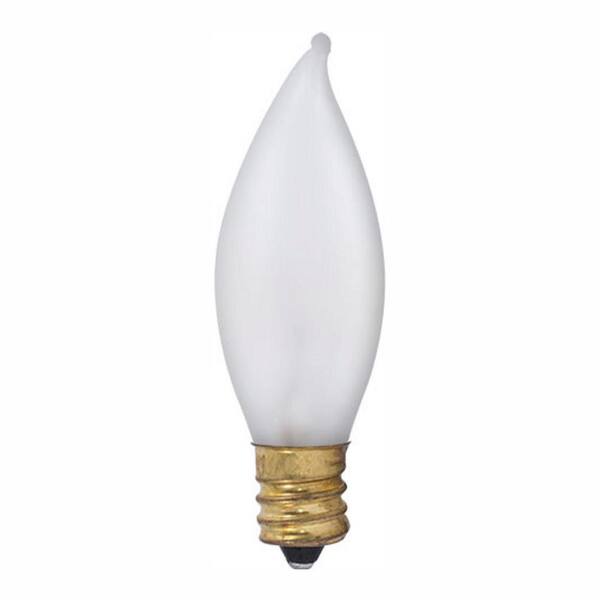 Bulbrite 10-Watt CA7 Frost Dimmable Warm White Light Incandescent Light Bulb (50-Pack)