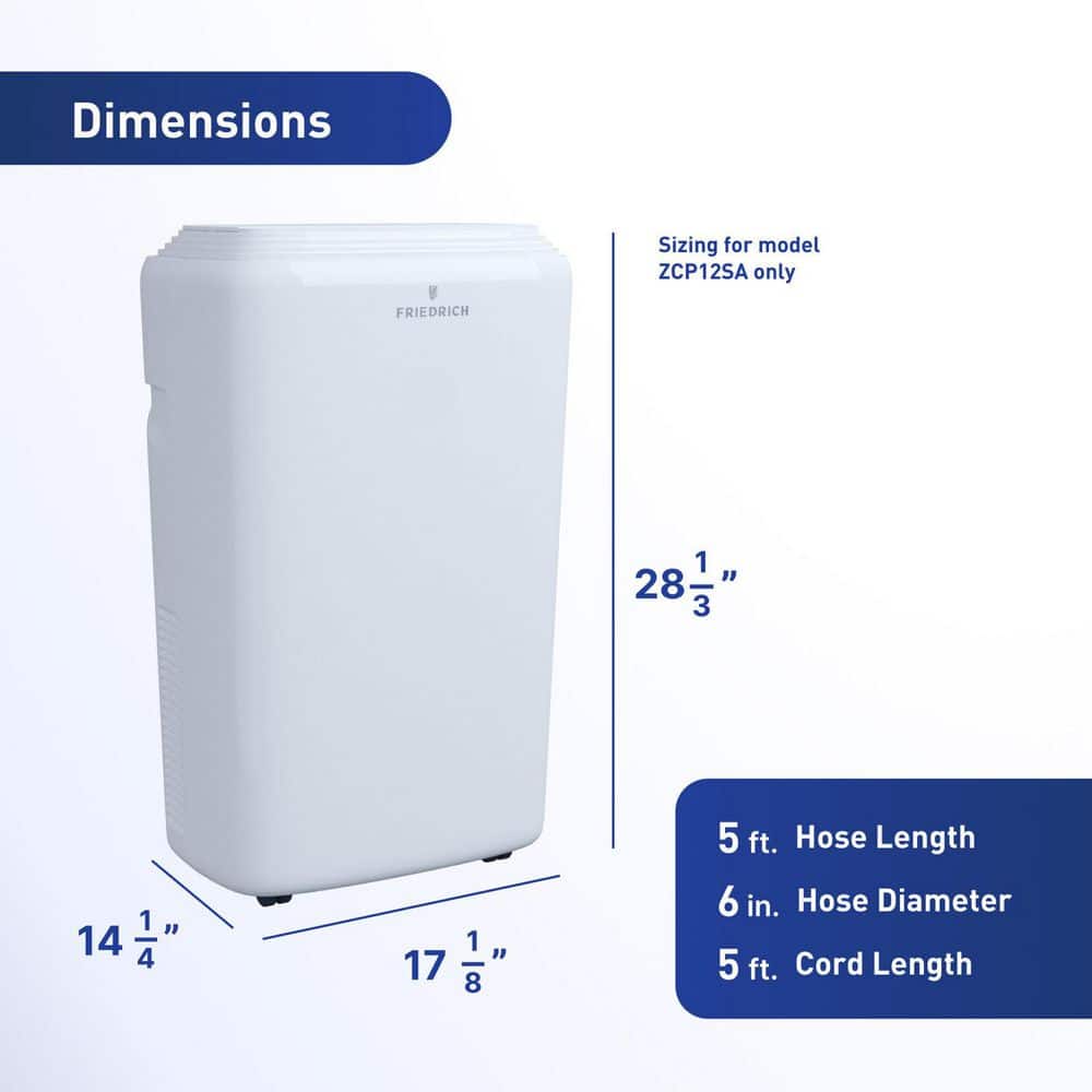 Friedrich 13000 BTU White Portable Air Conditioner with WiFi Control