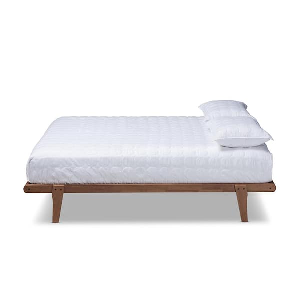 Kaia Walnut Full Platform Bed Frame
