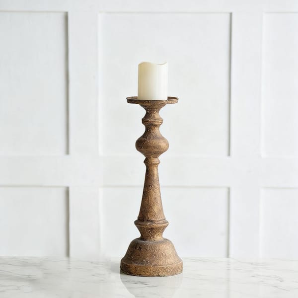 6 in. D x 18 in. H Bronze Metal Candle Holder 1 PC, for Office