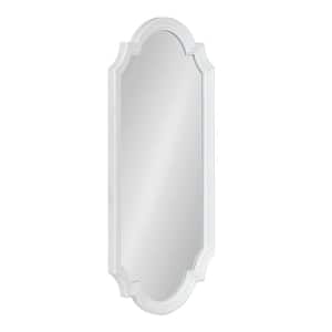 Fairbourne 20.00 in. W x 42.00 in. H White Scalloped Traditional Framed Decorative Wall Mirror