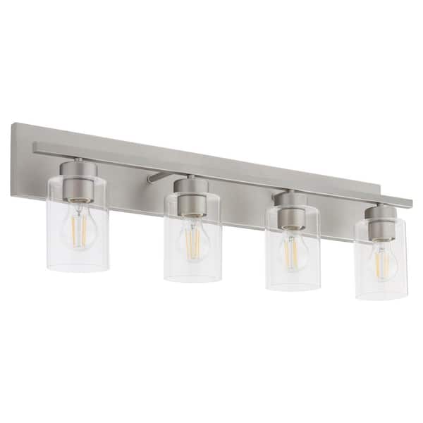 Quorum International Carter 4-Light 30 in. W Vanity - Satin Nickel