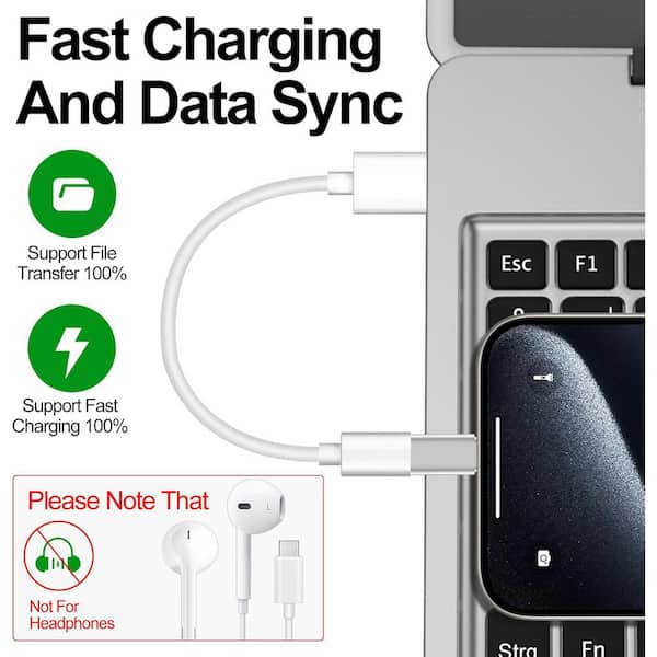 YICHUHAOXI Lightning to USB C Adapter for iPhone, iPad, Android