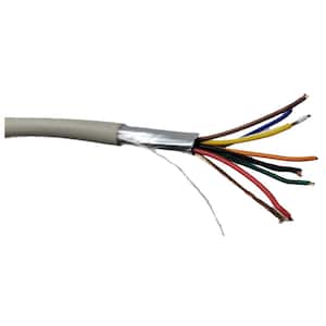 100 ft. 24 AWG/9 Conductors Gray Stranded Shielded RS-232 Cable