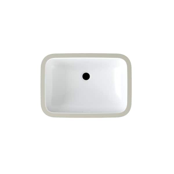 ub38さま Glacier Bay 22 in. Ceramic Rectangular Undermount Bathroom
