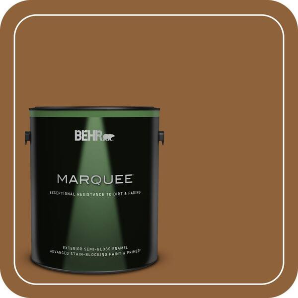 BEHR MARQUEE 1 gal. #S250-7 Moroccan Spice Semi-Gloss Enamel Exterior Paint & Primer