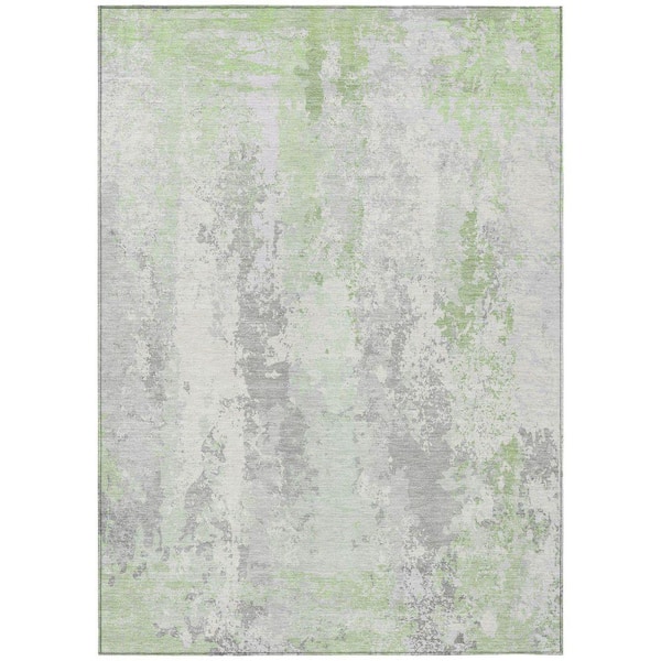 Chantille Machine Washable Indoor/Outdoor Abstract ACN1848 Aloe 3 ft. x 4 ft. Area Rug