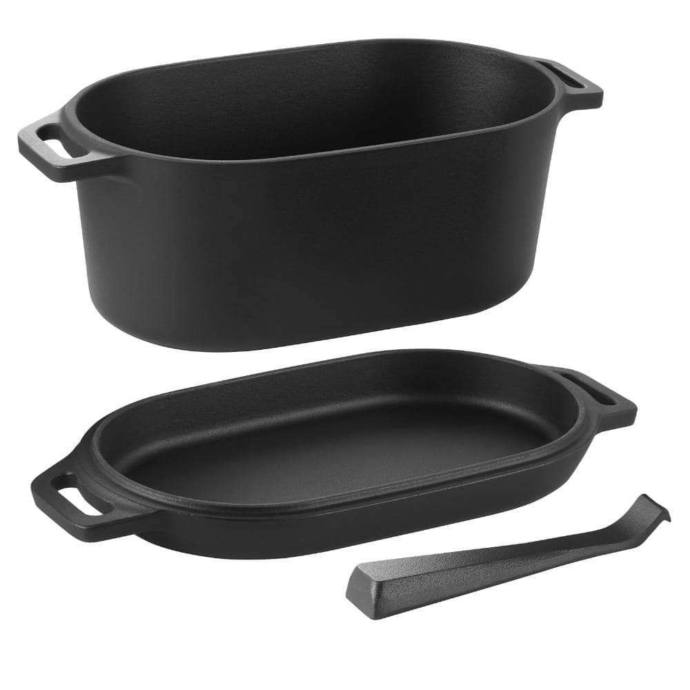 Enameled Cast Iron Dutch Oven Heavy-Duty Cookware with Lid Handles 3.5 Qt Black price history on PriceWatchPro
