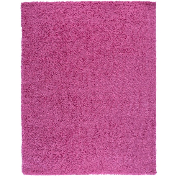Fontana 9 X 12 Pink Solid Color Area Rug