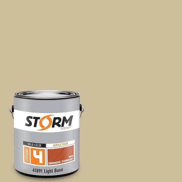 Storm System Category 4 1 gal. Sand Castle Exterior Wood Siding, Fencing and Decking Acrylic Latex Stain with Enduradeck Technology