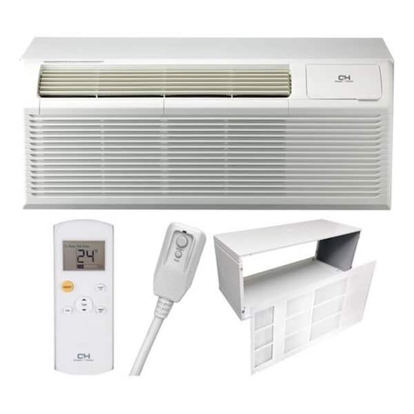 15000 BTU EER 10.6 Packaged Terminal Air Conditioning + Heat Pump + Backup Heat Strip + Grill and Sleeve Combo