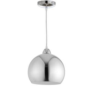Sabine 1-Light Chrome Globe Hanging Pendant