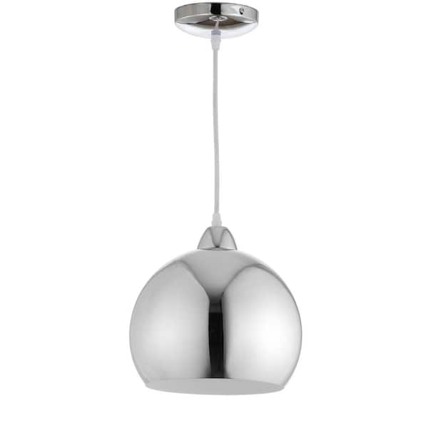 SAFAVIEH Sabine 1-Light Chrome Globe Hanging Pendant Lighting