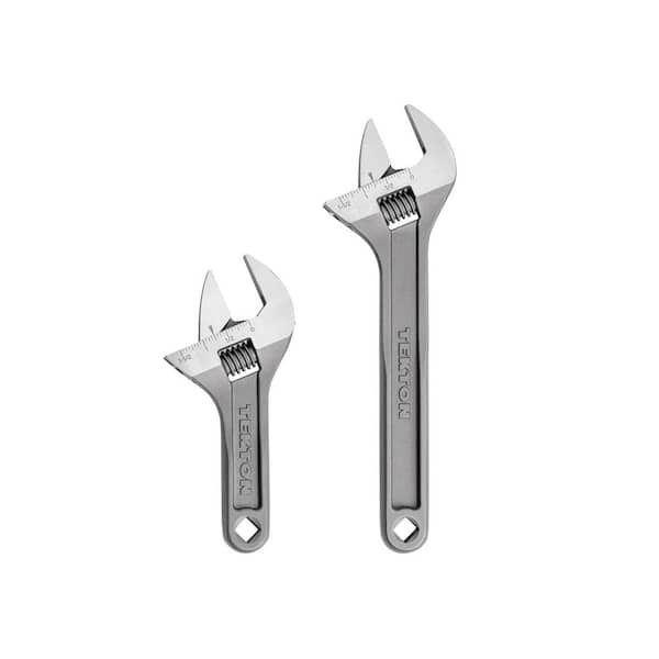 Adjustable Wrench Set, 2-Piece (6, 9 in.) - 1-1/2 in. Jaw Capacity