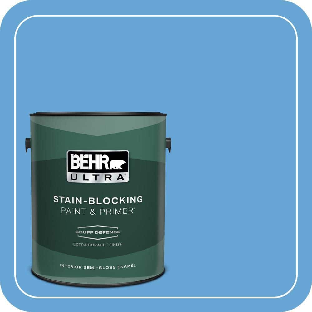 1 gal. #560B-5 Ocean Tropic Extra Durable Semi-Gloss Enamel Interior Paint & Primer price history on PriceWatchPro