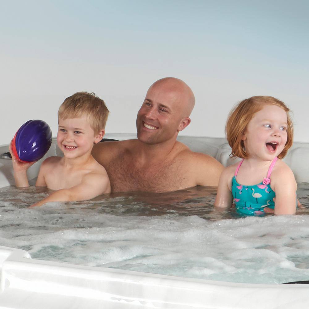 Grand Banks 6-Person Espresso Acrylic Hot Tub with LED Lighting