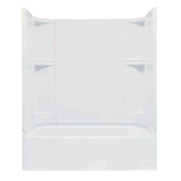 STERLING Accord 30 in. x 60 in. x 74-1/4 in. Bath and Shower Kit in White