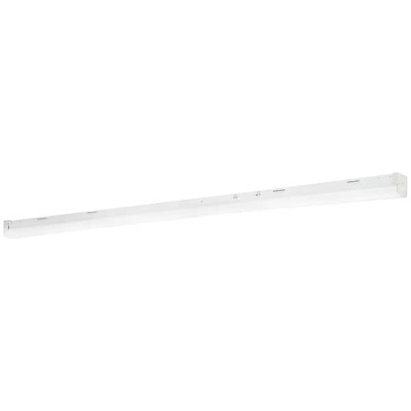 Sunlite 96in. Selectable Wattage Integrated LED White Strip Light Fixture Selectable CCT Dimmable w Bi-Level Sensor/EM Back-up