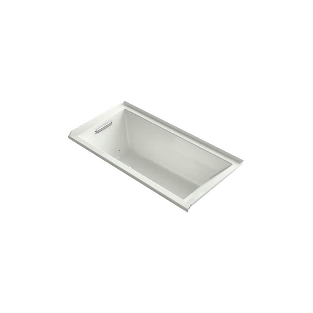 KOHLER Underscore 5 ft. Air Bath Tub with Left Drain in Dune K1167GVL