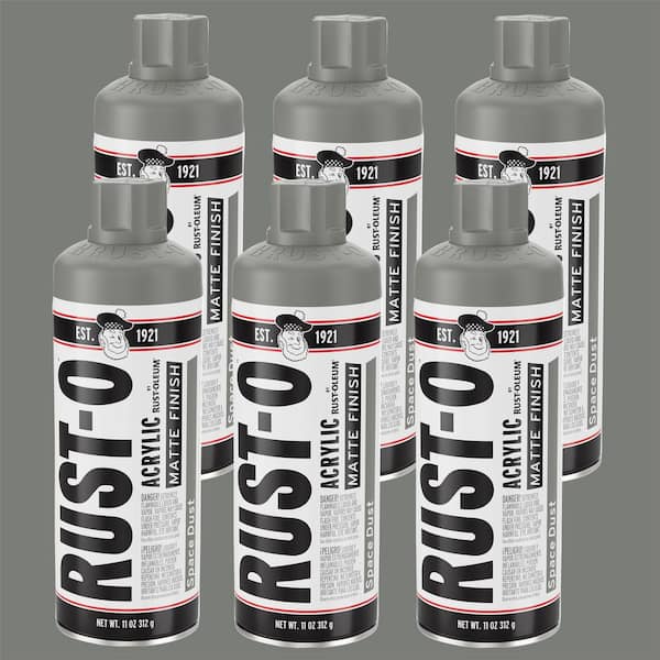 11 oz. Rust-O Matte Space Dust Spray Paint (Case of 6)