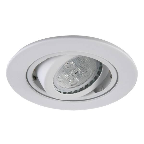 Elegant Lighting 3 in. Matte White Recessed 35 Degree Adjustable Spot Trim