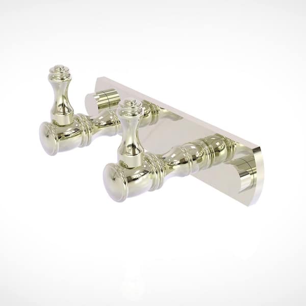 Allied Brass Carolina Collection 2-Position Multi-Hook in Polished Nickel  CL-20-2-PNI - The Home Depot