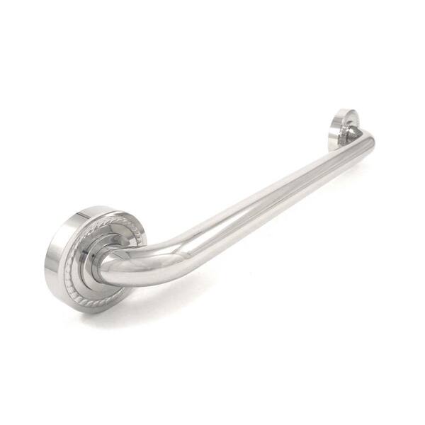 WingIts Platinum Designer Series 30 in. x 1.25 in. Grab Bar Rope in Polished Stainless Steel (33 in. Overall Length)