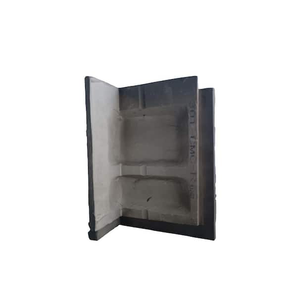 Polyurethane Faux Contemporary Slatestone Corners -Coal Mine