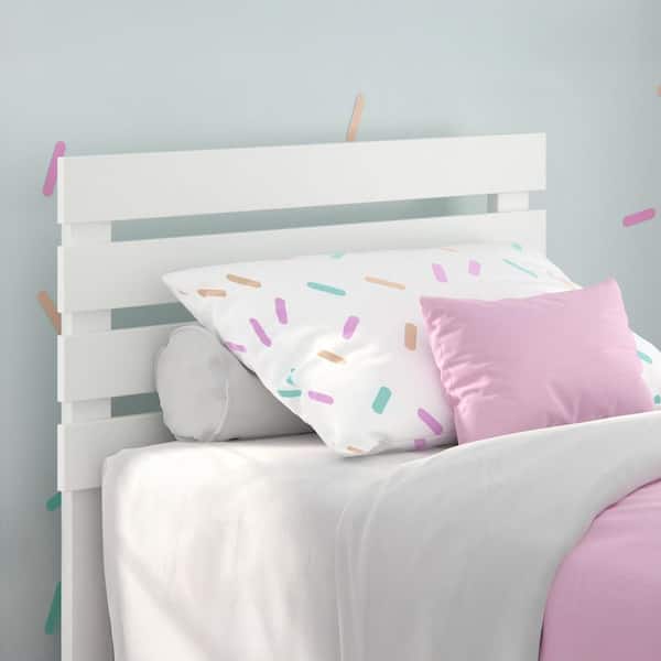 AFI Oxford Twin Headboard with USB Turbo Charger in White
